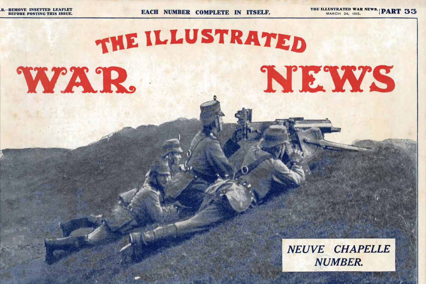 Illustrated War News March 24 1915 Wartime Canada